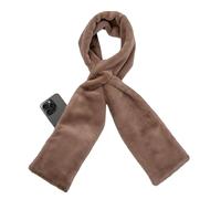 Sciarpe Invernali Da Donna, Avvolgente Per Il Collo Con Tasca Con Cerniera, 142x15x1 Cm, Sciarpa Fuzzy Da Donna, Sciarpa Invernale Per Trekking Sulla Neve, Avvolgente Morbido E Caldo, Per Uomo Che Via