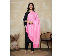 Sciarpe invernali da donna in cashmere viscosa made in India a righe tinta un...