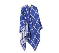 Sciarpe Invernali Donna, Poncho Pile Donna Invernale Scialle Cardigan Maglioni delle Signore Plaid Stampa Anteriore Aperto Poncho con Scollo a V Kimono Cintura Wrap Cape para Otoño E Invierno