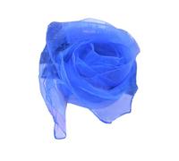 Sciarpe quadrate in garza fazzoletto da ballo setoso accessori per feste asilo bambini vestiti per spettacoli teatrali blu reale blu reale 60 x 60 cm