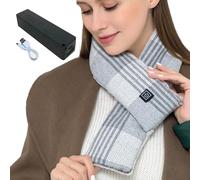 Sciarpe Riscaldate, Cuscino Riscaldante per Collo con Sciarpa Riscaldante con 3 Impostazioni di Temperatura - Sciarpa Morbida e Calda per le fredde giornate invernali, ideale per le attività all'apert