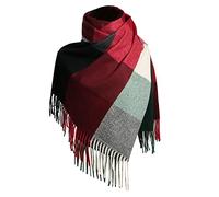 Sciarpone Donna Cashmere, Sciarpa Donna Inverno Autunnale Stile Scozzese con Design A Blocchi di Colore Tessuto Morbido E Caldo per Un Comfort Superiore E Eleganza Senza Tempo