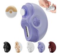 Sciasi Electric Nail Clipper, Currymessi 2 in 1 Electric Polishing Automatic Nail Clippers, 2 Speed, Usb Rechargeable Cordless Electric Nail File Kit, Nail Trimmer for Seniors, Kids, Adults (Purple)