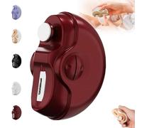 Sciasi Electric Nail Clipper,Dodorado Electric Nail Clipper,Currymessi 2 in 1 Electric Polishing Automatic Nail Clippers,USB Rechargeable Automatic Clipper for Seniors Two-Speed Adjustable (Red)