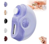 Sciasi Electric Nail Clipper,Dodorado Electric Nail Clipper,Currymessi 2 in 1 Electric Polishing Automatic Nail Clippers,USB Rechargeable Automatic Clipper for Seniors Two-Speed Adjustable (Purple)