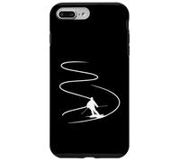 Sciatore Con Piste In Polvere Profonda Neve Freeride Sport Sci Custodia per iPhone 7 Plus/8 Plus