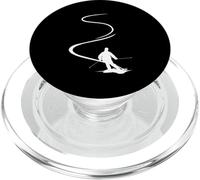 Sciatore Con Piste In Polvere Profonda Neve Freeride Sport Sci PopSockets PopGrip per MagSafe