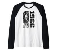Sciatori Compleanno nata nel 1966 Skiing Sci sciatore Maglia con Maniche Raglan
