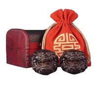 SciAza stress ball pallina antistress 2Pcs Baoding Balls Walnut Shape Chinese Exercise Stress Balls Hand Self-Massage Trigger Points(Color:A)