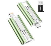 SCICNCE Chiavetta USB da 512 GB per telefono, memoria esterna di backup per foto e video, Plug and Play, nessuna app richiesta, compatibile con iPhone, iPad, Android e computer (verde)