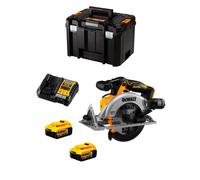 Sega Circolare DeWALT DCS565P2T (2 x 5,0 Ah + DCB115 + TSTAK VI)