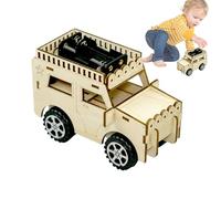 Science Car Building Kit | Set di giocattoli per imparare il legno | Fun STEM Activity Kit con strumenti educativi per insegnare concetti di fisica e ingegneria per 12+ in aule, camps ode