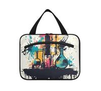Science Chemical Set Appeso Trucco da Viaggio con Gancio, Designer Necessities Skincare Bag per Essentials per le Donne Vacanza bolsos para Hombre, Set chimico scientifico, L, casual