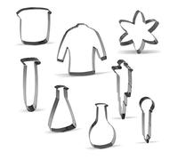 Science Chemisty - Set di 8 formine in acciaio inox