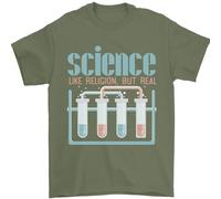 Science Come Religione Atei Atheismo Evoluzione Maglietta Uomo 100% Cotone