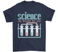 Science Come Religione Atei Atheismo Evoluzione Maglietta Uomo 100% Cotone