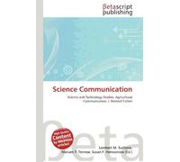 Science Communication: Science and Technology Studies, Agricultural Communication, I. Bernard Cohen