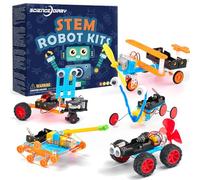 SCIENCE DIARY Kit di Costruzione Robot STEM per Bambini - Set di Artigianato per Esperimenti di Ingegneria con Motore e Utensili, Attività di Giocattoli Educativi per la Ricerca, Regali di Natale e