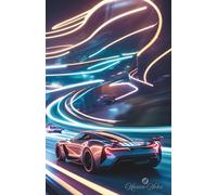 Science Fiction Notebook #4 - Speed: Glowing energetic notebook - 80 lined pages for written adventures, journaling, and new discoveries.