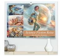 Science Fiction Reise - Ein visuelles Abenteuer (hochwertiger Premium Wandkalender 2027 DIN A2 quer), Kunstdruck in Hochglanz: Science Fiction Visionen