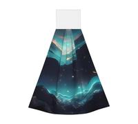 Science Fiction Stars Hangable asciugamano portatile, velluto super assorbente asciugamano da cucina, per bambini adulti bagno cucina appeso asciugamano