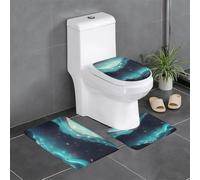 Science Fiction Stars Set Di Tappetini Da Bagno 3 Pezzi Lavabile Zerbino Resistente Tappetino Contorno Wc Per Doccia Toeletta La Casa