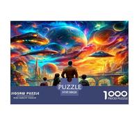 Science Fiction World 1000 Pezzi Puzzle Classici Per Adulti E Bambini Da 14 Anni E Più Giochi Rilassamento E Intelligence Sfida Impossibile - Regalo Per Amore E Amico 38x26cm/1000pcs