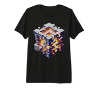 Science Geek Regali Geometria Hypercube Maglietta Premium
