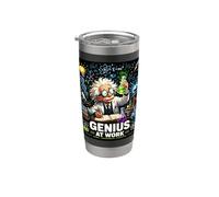 Science Genius @ Lavoro Divertente Scienziato Lab Graphic Bicchiere termico in acciaio inox doppia parete