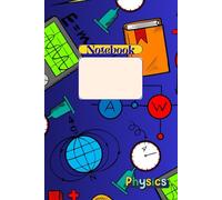 Science Hardcover Notebook - Graph Paper for School & Study: Physics Grid Notebook - Graph Composition Book 6x9, 120 Pages