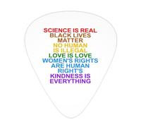 Science Is Real Black Lives Matter Plettri per chitarra Plettri per chitarra basso Confezione da 12