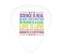 Science Is Real Black Lives Matter Plettri per chitarra Plettri per chitarra basso Confezione da 12