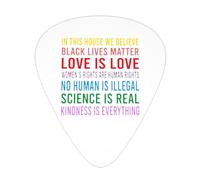 Science Is Real Black Lives Matter Plettri per chitarra Plettri per chitarra basso Confezione da 12