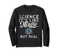 Science It's Like Magic But Real Shirt Maglietta Scienziati Geek Maglia a Manica