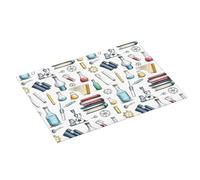 Science Lab - Tappetino scolapiatti con stampa a scarabocchio, in microfibra, super assorbente, per bancone della cucina, 45,7 x 61 cm, facile da pulire, decorazione per la casa