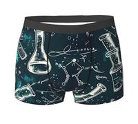 Science Laboratory Chemical Equations Dark Green Uomo Intimo Traspiranti Biancheria Intima Comodi Mutande per Quotidiano Sport Estivo S