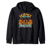 Science Like Magic But Real Funny Science Teacher Felpa con Cappuccio