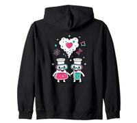 Science Love Vibes Chemistry Lab Carino San Valentino Felpa con Cappuccio