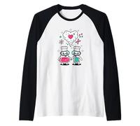 Science Love Vibes Chemistry Lab Carino San Valentino Maglia con Maniche Raglan