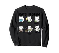 Science Meme Cats in STEM Scientist Nerd Felpa
