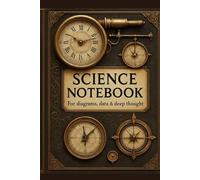 Science Notebook: Graph Paper Science Journal | 5x5 Grid Notebook for Students, Teachers & Young Explorers - STEM Data, Diagrams & Notes
