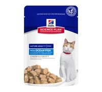 Hill's Science Plan Mature Adult 7+ Alimento per Gatti 85 gr: con Pesce Oceanico