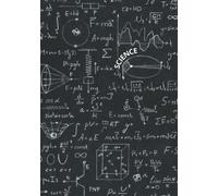 Science - Quaderno enorme XXL a quadretti con formule - Nero: Taccuino B5 quadretti senza margine - Copertina flessibile - XXL 300 Pagine