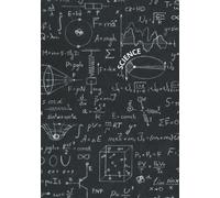 Science - Quaderno XL a quadretti con formule: Taccuino B5 quadretti - Copertina flessibile con formule - XL 200 Pagine