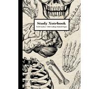 Science Study Notebook: College Ruled 7 x 10 Inches | 160 Lined Pages for Science Notes, Students, and Anatomy Lovers