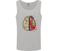 Science Vs Artistic Brain Art IQ Fisica Uomo Canotta