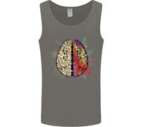 Science Vs Artistic Brain Art IQ Fisica Uomo Canotta