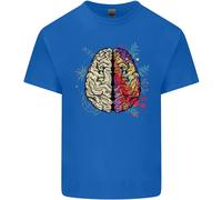 Science Vs Artistic Brain Art IQ Fisica Uomo Cotone T-Shirt Tee Top