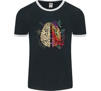 Science Vs Artistic Brain Art IQ Fisica Uomo Ringer T-Shirt FotL