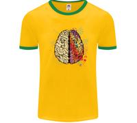 Science Vs Artistic Brain Art IQ Fisica Uomo Ringer T-Shirt FotL